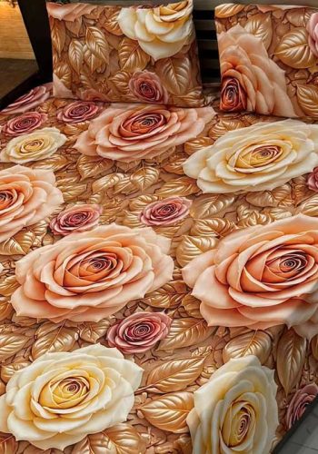 golden-rose-9d-digital-printed-bedsheets-micro-cotton-sarastore-pk