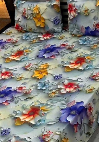 pastel-floral-9d-digital-printed-bedsheets-micro-cotton-sarastore-pk