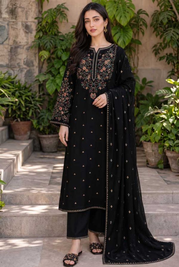 batik-black-embroidered-dhanak-suit-winter-collection-sarastore-pk