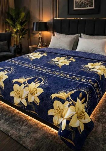 royal-blue-lily-double-bed-ac-blanket-soft-flees-sarastore-pk