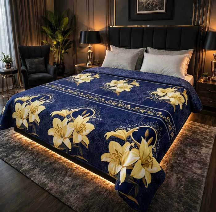 Printed-double-AC-Blanket-(11) royal-blue-lily-double-bed-ac-blanket-soft-flees-sarastore-pk