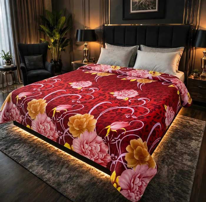 Printed-double-AC-Blanket-(16) red-floral-double-bed-printed-ac-blanket-soft-flees-sarastore-pk