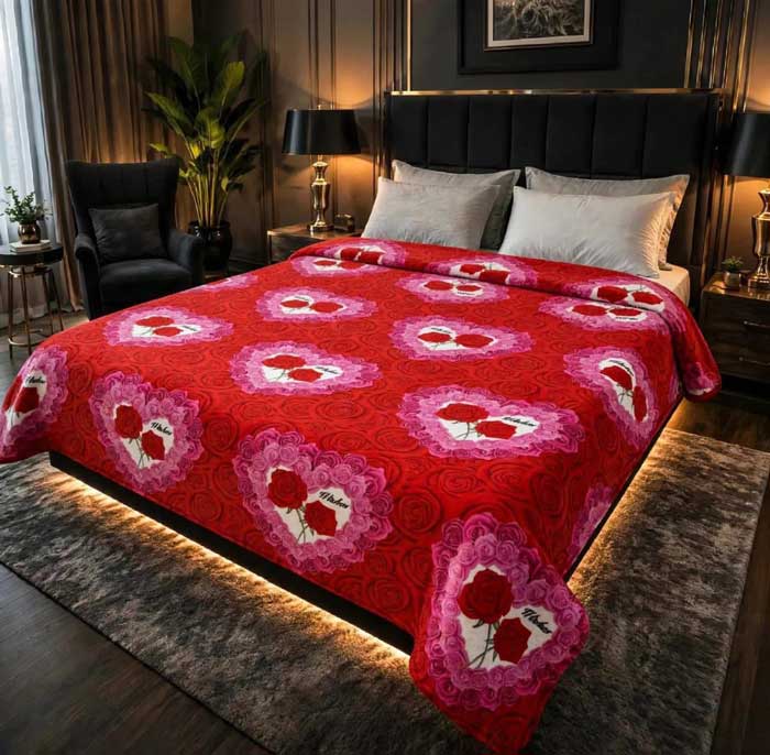 red-floral-heart-double-bed-printed-ac-blanket-soft-flees-sarastore-pk