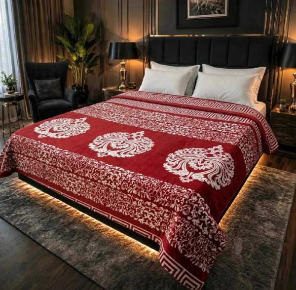 red-damask-double-bed-ac-blanket-soft-flees-sarastore-pk