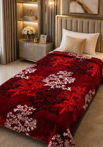 tree-silhouette-single-bed-printed-ac-blanket-soft-flees-sarastore-pk