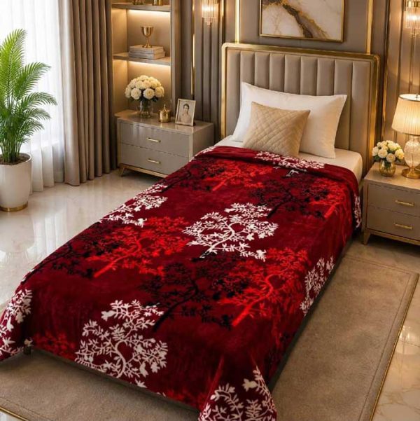 tree-silhouette-single-bed-printed-ac-blanket-soft-flees-sarastore-pk