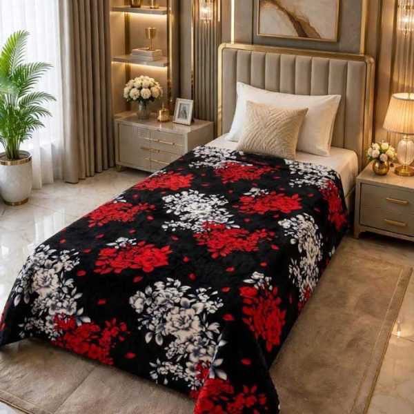 soft-fleece-single-bed-printed-ac-blanket-black-floral-sarastore-pk