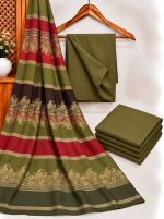 bareeze-olive-green-dhanak-plain-suit-with-3d-wool-shawl-sarastore-pk
