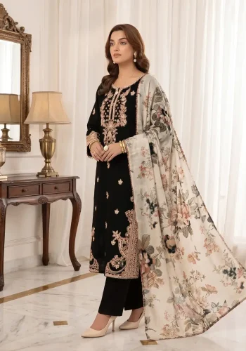 mohagni-black-embroidered-dhanak-suit-winter-collection-sarastore-pk